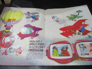 Kompletno popunjen album Smehotresna olimpijada Hanna-Barbera Jež