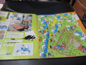 Kompletno popunjen album Štrumpfovi Panini