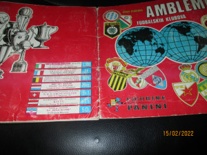 Kompletno popunjen album Amblemi fudbalskih klubova Panini