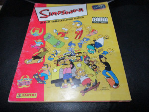 Kompletno popunjen album Simpsonovi Panini