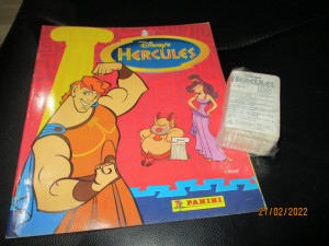 Prazan album i kompletan set sličica Hercules Panini