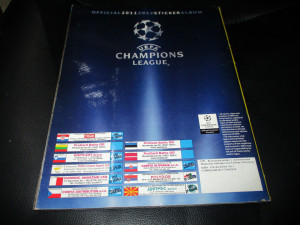 Kompletno popunjen album Champions league 2011-2012 Panini