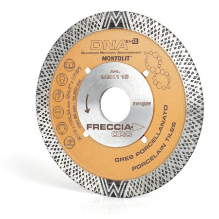 Disc diamantat Montolit DNA CGX115 - taiere uscata - pt. portelan, ceramica, etc.