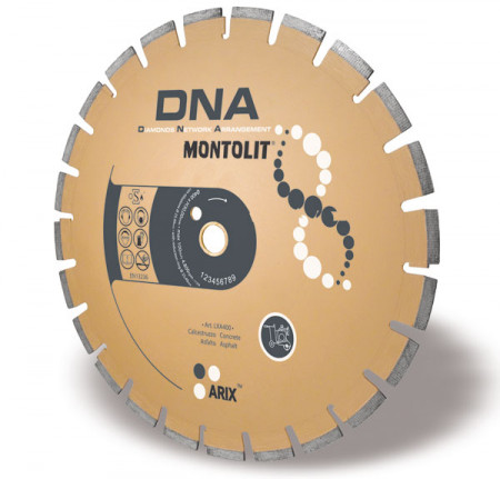 Disc diamantat Montolit DNA LXA350 - taiere uscata - pt. asfalt/beton