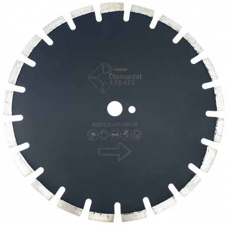 Disc DiamantatExpert pt. Asfalt, Caramida & Abrazive 300mm Profesional Standard - DXDY.EASF.300.25