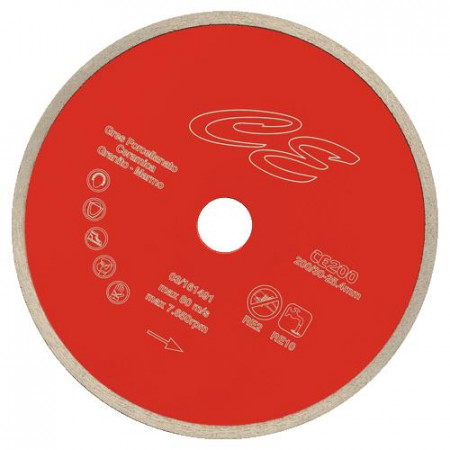 Disc diamantat Montolit CE 250mm Portelan - taiere cu apa