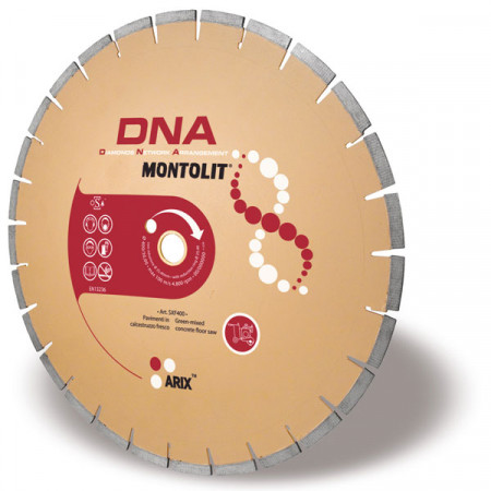 Disc diamantat Montolit DNA SXF350 - taiere cu apa - pt. beton proaspat
