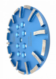 Disc cu segmenti diamantati pt. slefuire pardoseli - segment fin - Albastru - 250 mm - prindere 19mm - DXDY.8500.250.63