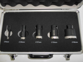 Kit 5 carote diamantate Montolit FSB 8-50 mm - pt. placi ceramice, piatra naturala