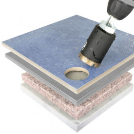 Kit carote diamantate Montolit FA 20-120 mm - pt. placi ceramice, gresie portelanata, etc.