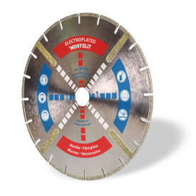 Disc diamantat Montolit ED250 - taiere uscata - pt. marmura, fibra de sticla