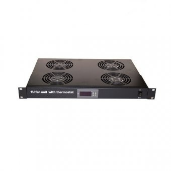 Baterie de 4 ventilatoare, Termostat digital, Alimentare 230V, Montaj 1u