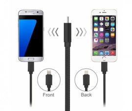 Cablu de incarcare 2in1 pentru IOS si Android
