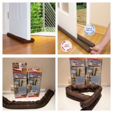 Set 2x Protectie anti-curent pentru usi si ferestre, culoare Maro