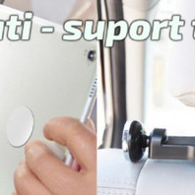 Suport magnetic telefon ,cu fixare la tetiera si suport bagaje