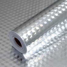 Folie de aluminiu autoadeziva bucatarie 60 x 300 cm, culoare argintiu