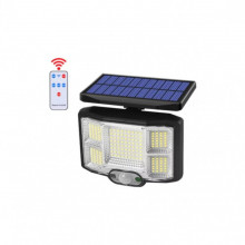 Lampa solara cu telecomanda, 5 Celule, 168 LED, senzor miscare