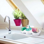 Dispenser detergent vase cu suport pentru burete