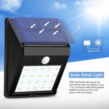 Set 2 Lampi cu incarcare solara si senzor de lumina/miscare,30 LED-uri