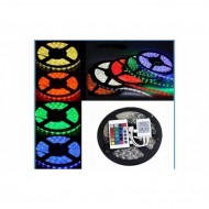 Banda LED 5m, cu telecomanda si joc de lumini multicolore! Vezi video!