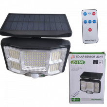Lampa solara cu telecomanda, 5 Celule, 168 LED, senzor miscare