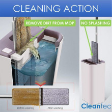 Mop plat cu galeata, capacitate 5 L
