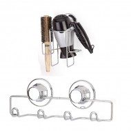 Set 1 Suport pentru feon si 1 Cuier pentru baie cu ventuze