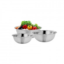 Setul de 3 boluri din inox, cu diametru de 18, 22, 26 cm, GR2961
