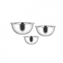 Setul de 3 boluri din inox, cu diametru de 18, 22, 26 cm, GR2961