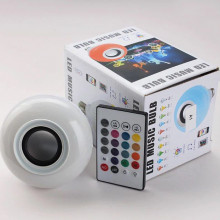 Bec led Smart  Bluetooth cu difuzor 7W si telecomanda, dulie normala E27