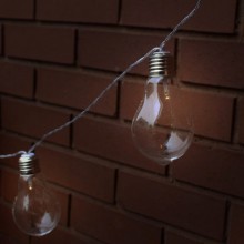 Ghirlanda solara cu 10 becuri led si panou solar cu acumulator