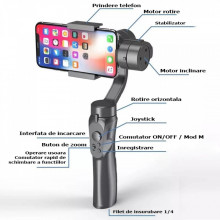 Stabilizator imagine Gimbal cu 3 axe