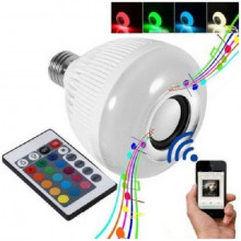 Bec led Smart  Bluetooth cu difuzor 7W si telecomanda, dulie normala E27