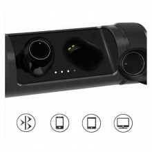 Casti earbuds bluetooth 5.0 cu statie de incarcare
