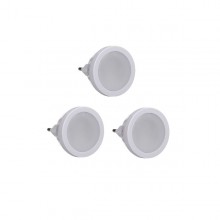 Set 3 lampi de veghe cu senzor de lumina