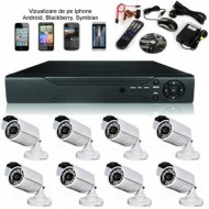 Sistem supraveghere video 8 camere cu optiune vizionare de pe telefon