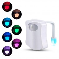 Lampa Led pentru vasul de toaleta cu senzor si 8 culori