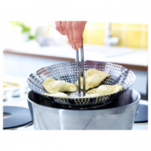 Sita cu aburi, material inox, dimensiuni 15 x 8 x 22 cm