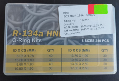 O RING FREON R134A SET 240