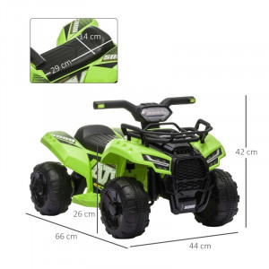 Moto 4 ATV eletrica para crianças 6v - 3 cores