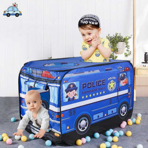 Tenda de Policia com bolas para crianças