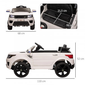 Carro eletrico para crianças com controle remoto SUV Look Land Rover 12v - 2 cores