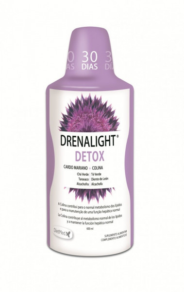 Detoxifiere naturala, Drenalight, detox, detoxifiant puternic si eficient, 600 ml, cura pentru 30 zile