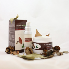 Descopera secretul pielii frumoase, SET - CREMA + SER, ganoderma eterna frumusete, aloe vera, colagen, alantoina