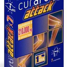 Curati atak, curcuma, vitamin C, 7 comprimate