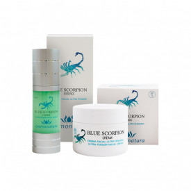 Pielea pe care iti place sa o atingi, ser + crema cu venin de scorpion albastru - in limita stocului disponibil