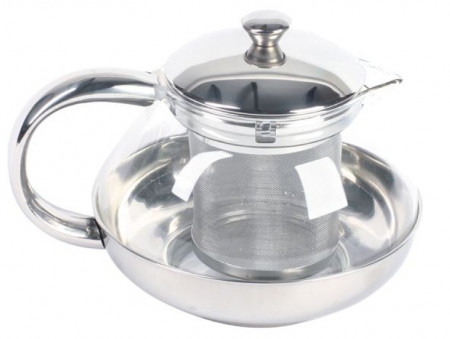 Ceainic sticla cu infuzor 600ml Lux