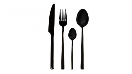 Set tacamuri 24 piese negru Como