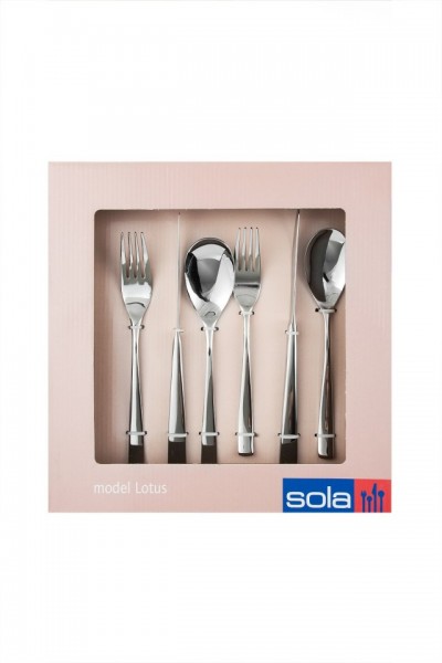 SET TACAMURI INOX LOTUS 4/32