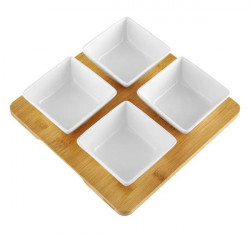Set boluri patrate 5 piese Natural